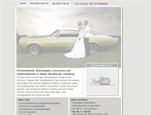 Tablet Screenshot of hochzeitsauto-oldtimer-mieten.de
